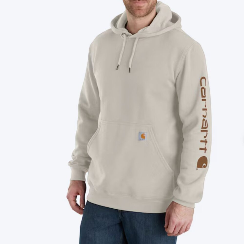 Carhartt Men's Small Off-white Loose Fit Graphic Sweatshirt